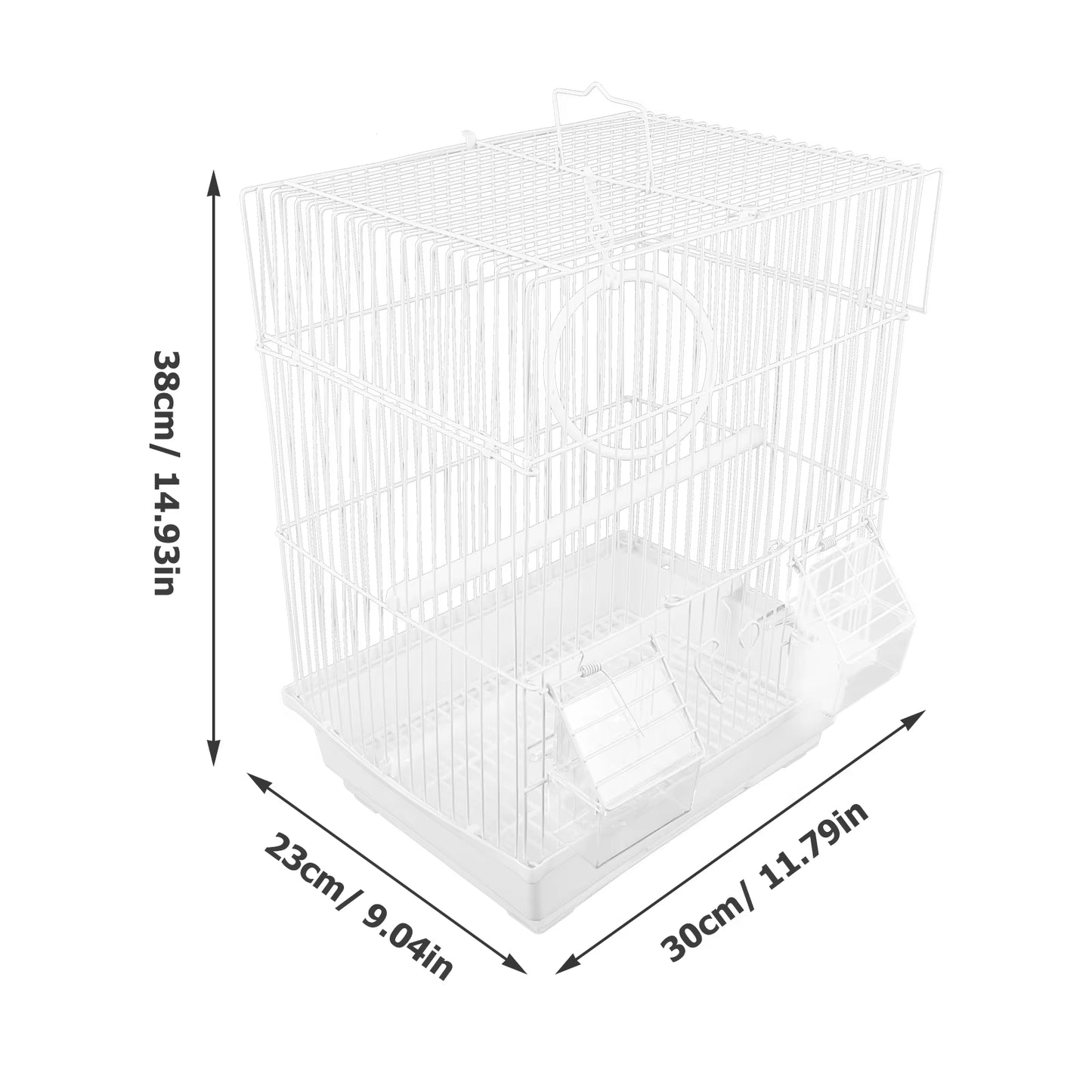 Birdcage Outing Parrot Cockatiel Wire Pet Cages for Birds Travel Carrier Wrought Iron Handheld Carrying Thrush Parrot Cage