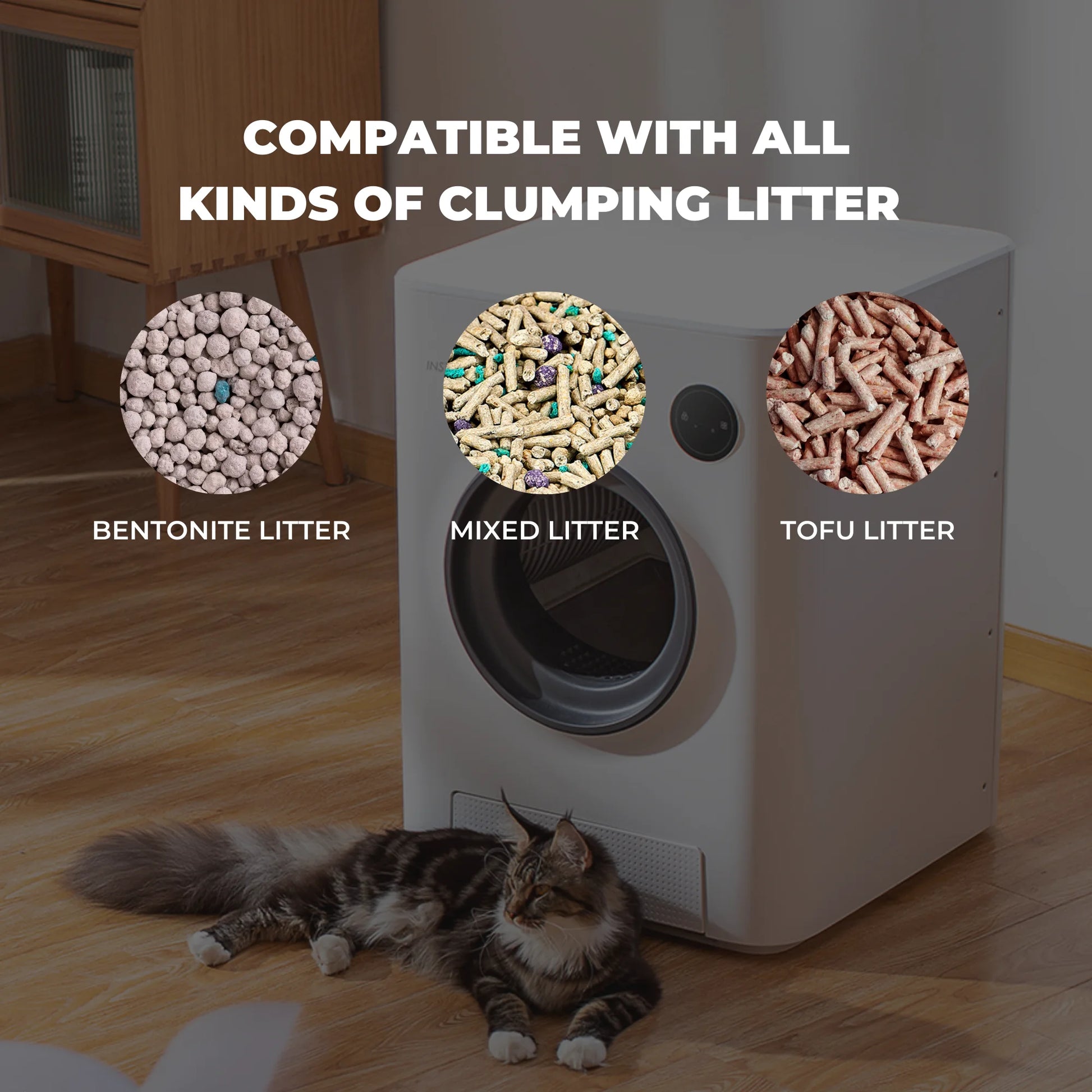 Purrclean Self-Cleaning Automatic Cat Litter Box with App Control, Support 5Ghz & 2.4Ghz Wifi