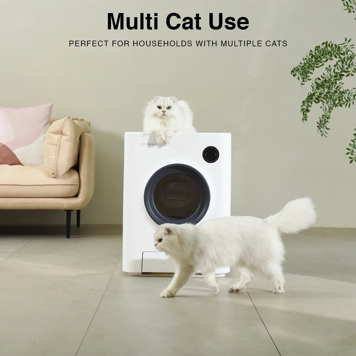 Purrclean Self-Cleaning Automatic Cat Litter Box with App Control, Support 5Ghz & 2.4Ghz Wifi