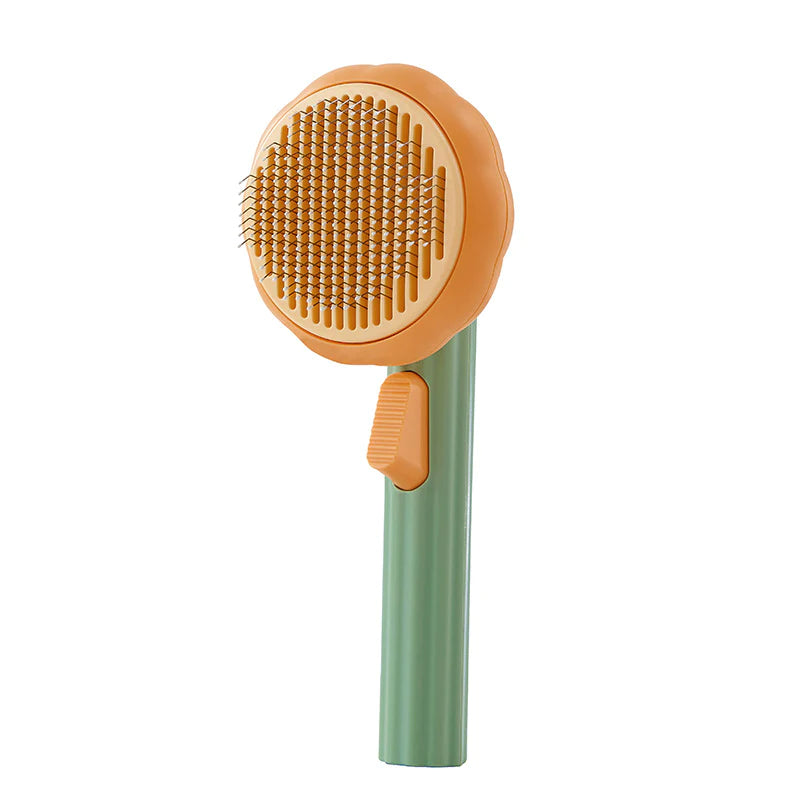 New Pet Cat Brush Hot Selling Hand-Held Steel Wire Self-Cleaning Comb Looper for Hair Removal