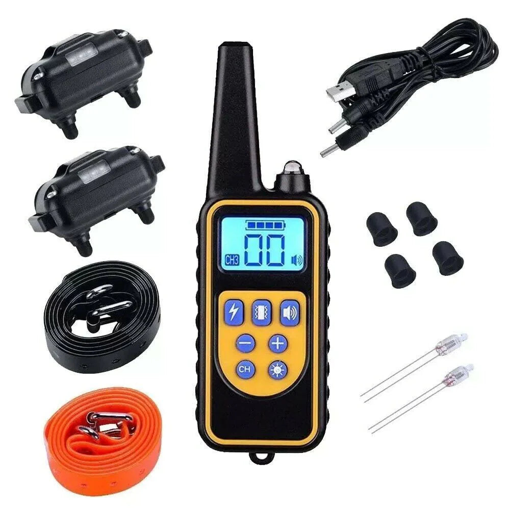 3000 FT Dog Training US Collar Rechargeable Remote Shock PET Waterproof Trainer